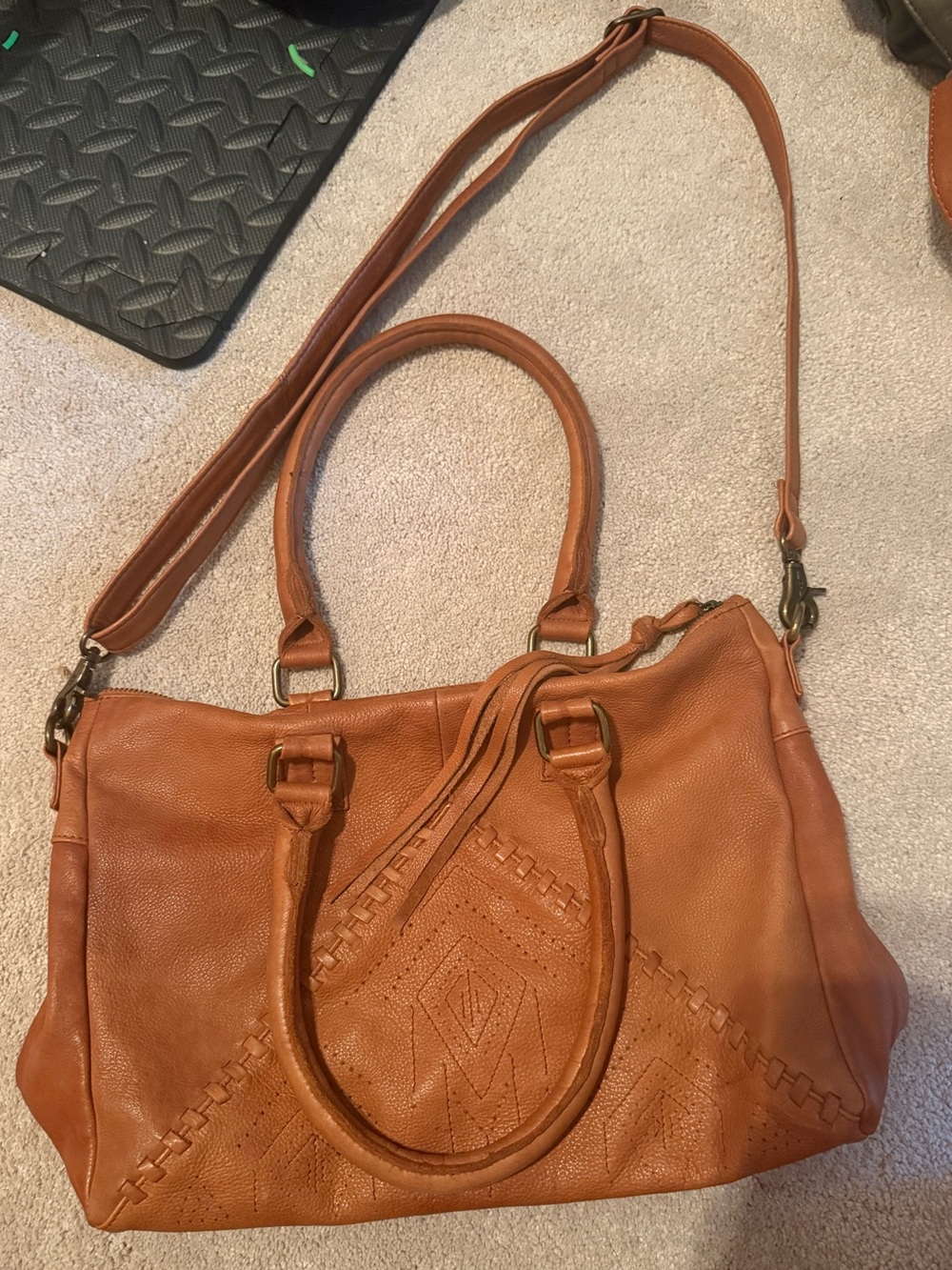 Leather Boho Satchel